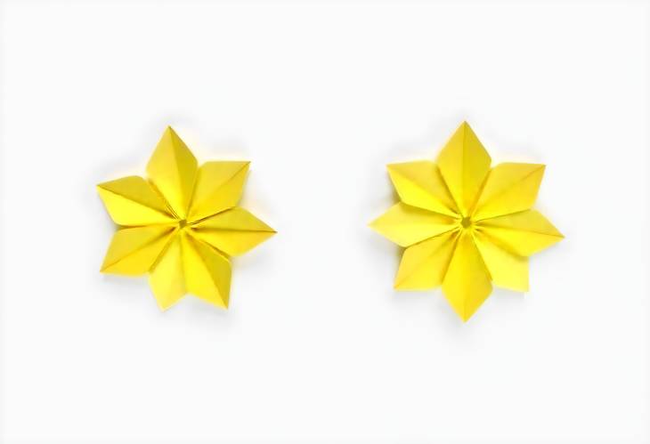 Golden Petals The Art of Yellow Origami Flowers